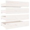 vidaXL Bed Frame without Mattress with Drawers White 140x190 cm (815025+814995)
