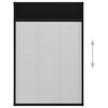 vidaXL Plisse Insect Screen for Windows Aluminium Anthracite 80x160cm
