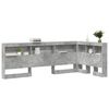 vidaXL Storage Headboard Concrete Grey 80 cm Engineered Wood