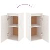 vidaXL TV Cabinets 4 pcs White Solid Wood Pine