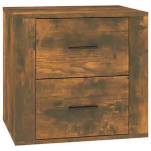 vidaXL Bedside Cabinet Smoked Oak 50x39x47 cm