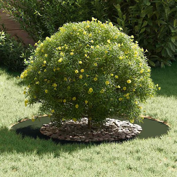 vidaXL suitable for Flat Tree Rings 5 pcs Olive green &Oslash;50 / 80 cm Steel