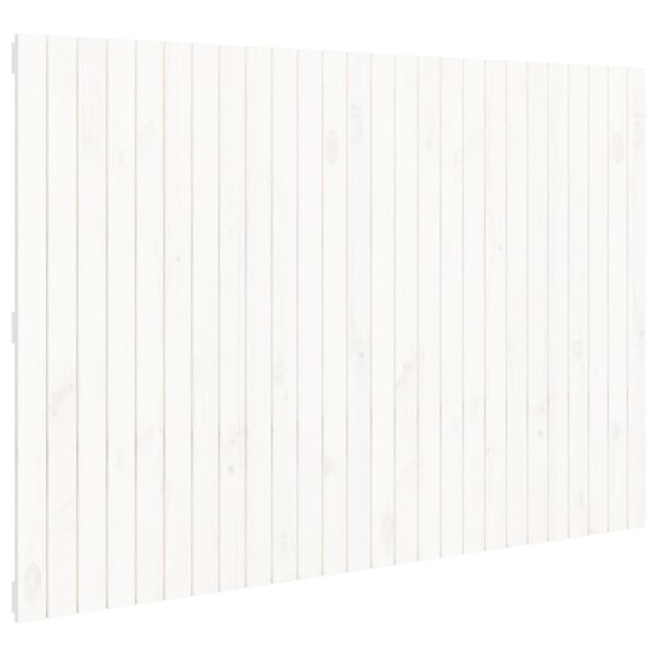 vidaXL Wall Headboard White 166x3x110 cm Solid Wood Pine