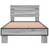 vidaXL Bed Frame without Mattress Grey Sonoma 90x200 cm