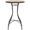vidaXL Mosaic Bistro Table Terracotta and White Ø50x70 cm Ceramic