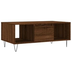 vidaXL Coffee Table Brown Oak 90x50x36.5 cm Engineered Wood