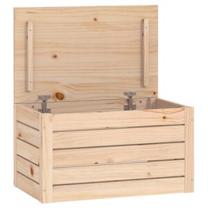 vidaXL Storage Box 59.5x36.5x33 cm Solid Wood Pine
