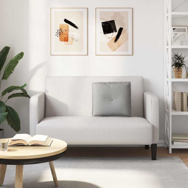 vidaXL Back Pillow Cloud Grey 50 x 19 x 45 cm Fabric