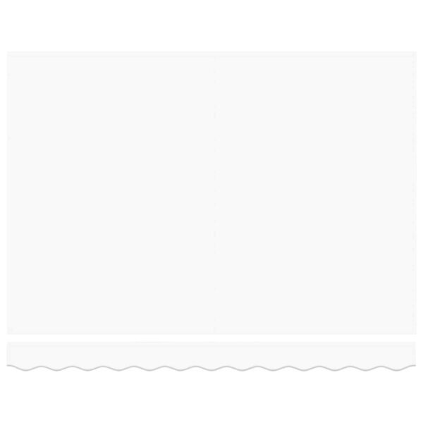 vidaXL Awning Retractable Manual White 300 x 250 x 165 cm Polyester