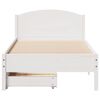 vidaXL Bed Frame without Mattress White 100x200 cm Solid Wood Pine