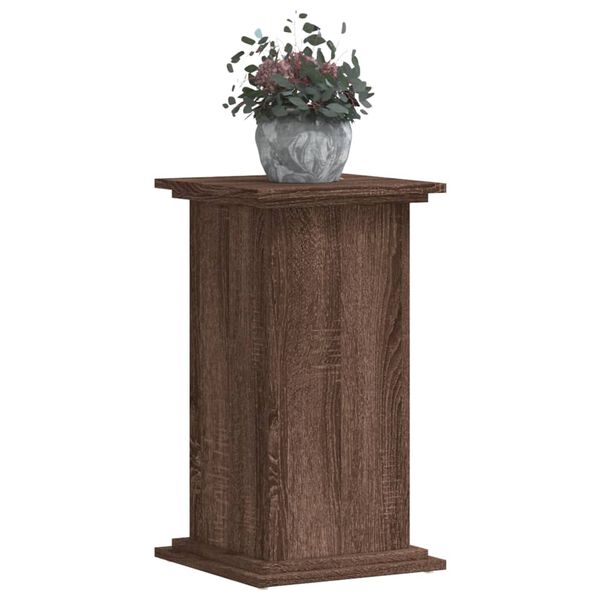 vidaXL Plant Stand Brown Oak 33x33x60 cm Engineered Wood