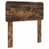 vidaXL Bed Frame with Headboard Smoked Oak 90 x 190 cm Engineered Wood
