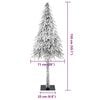 vidaXL Artificial Christmas Tree with Stand White 71 x 71 x 150 cm