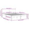 vidaXL Bed Frame without Mattress 150x200cm King Size