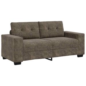 vidaXL Loveseat Sofa with Cushion Dark grey Artificial Leather