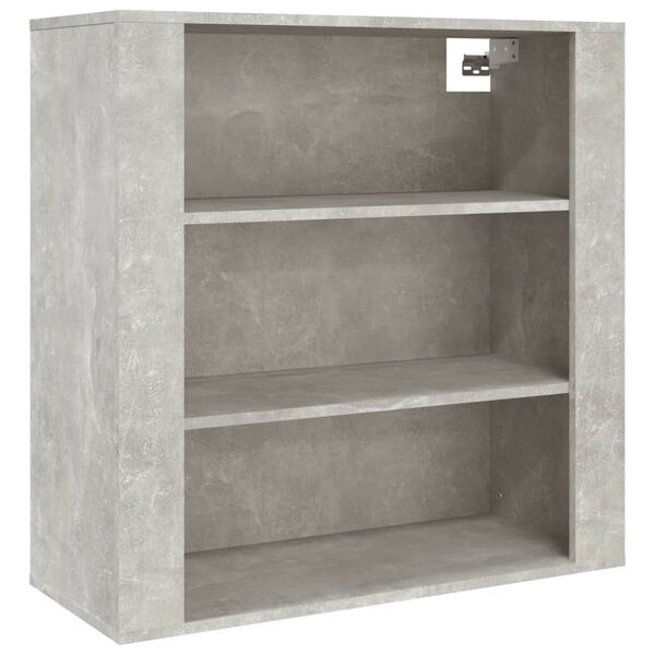 vidaXL Wall Cabinet Concrete Grey 80x33x80 cm Engineered Wood
