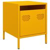 vidaXL Bedside Cabinet&nbsp;Mustard Yellow 35x39x43.5 cm Steel