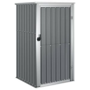vidaXL Tool Shed | Grey | Galvanised steel, metal, plastic | Medium