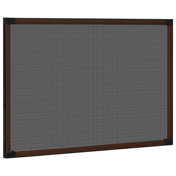 vidaXL Extendable Insect Screen for Windows Brown