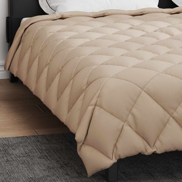 vidaXL Winter Duvet Taupe 240 x 260 cm Microfiber