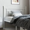 vidaXL Metal Headboard White 107 cm