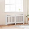 vidaXL Radiator Cover White MDF 172 cm