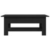 vidaXL Coffee Table Black Oak 102 x 55 x 42 cm Engineered Wood
