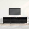 vidaXL TV Cabinet Black oak 150 x 30 x 44.5 cm Engineered wood