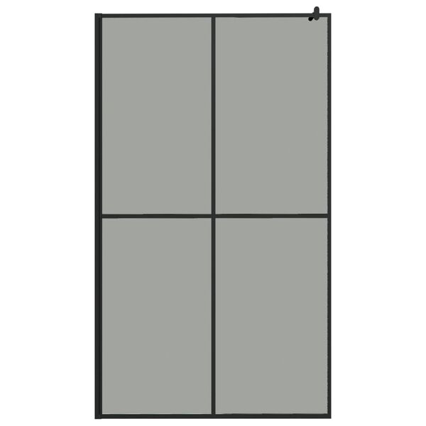 vidaXL Walk-in Shower Screen 118x190 cm Dark Tempered Glass