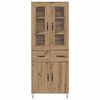 vidaXL Highboard Artisan Oak 69.5 x 34 x 90 cm Engineered Wood