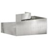 vidaXL Garden Planter Silver 80 x 80 x 50 cm Stainless Steel