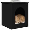 vidaXL Cat House Black 53 x 52 x 62 cm Engineered Wood