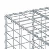 vidaXL Gabion Raised Bed Silver 60 x 60 x 55 cm Galvanised Steel