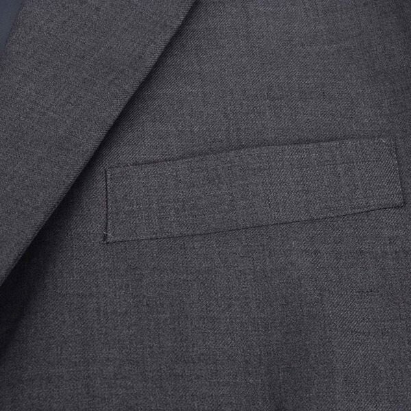 vidaXL Mens 2pcs Suit Grey 5 Polyester