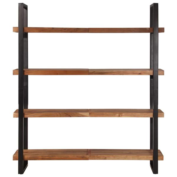 vidaXL 4-Tier Bookcase 160x40x180 cm Solid Acacia Wood