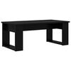 vidaXL Coffee Table Set 2 pcs Black Oak Engineered Wood