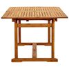 vidaXL 5 Piece Garden Dining Set Solid Wood Acacia and Textilene