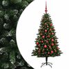 vidaXL Artificial Christmas Tree with Bauble 150 cm 150 LEDs