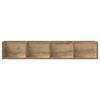 vidaXL CD Wall Shelf Artisan Oak 100x18x18 cm Engineered Wood