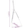 vidaXL Easel Stand 100x104x172 cm Solid Beech Wood