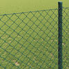 vidaXL Chain Link Fence Green 10 x 0.6 m Steel