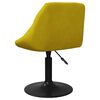 vidaXL Bar Stool Mustard Yellow Velvet