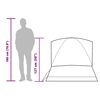 vidaXL Camping Tent Dome 2-Person White Blackout Fabric Waterproof