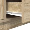 vidaXL TV Cabinet with LED Lights Sonoma Oak 193.5x41x50 cm