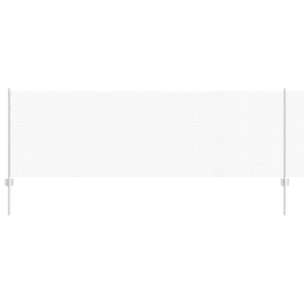 vidaXL Fence with Post Silver 0.8 x 25 m Steel