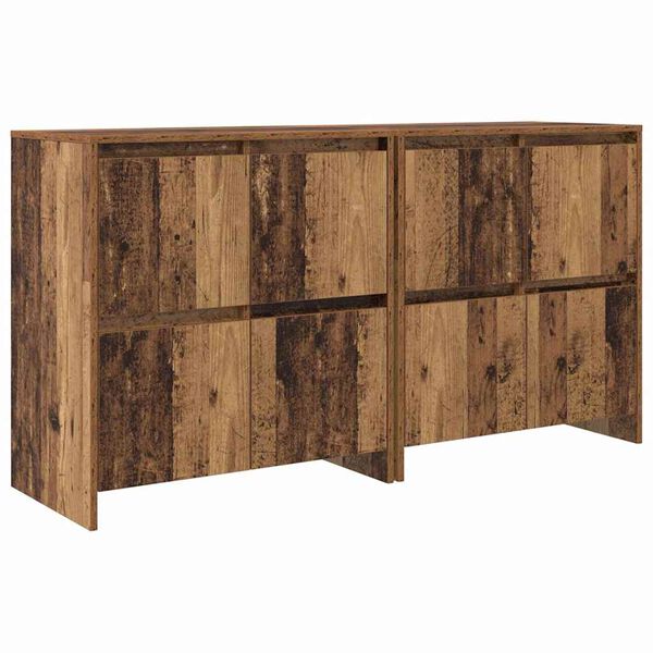 vidaXL Sideboards 2 pcs Old wood 70 x 41 x 75 cm Engineered wood
