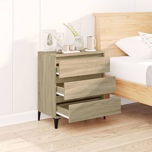 vidaXL Sideboard Sonoma Oak 60x35x70 cm Engineered Wood