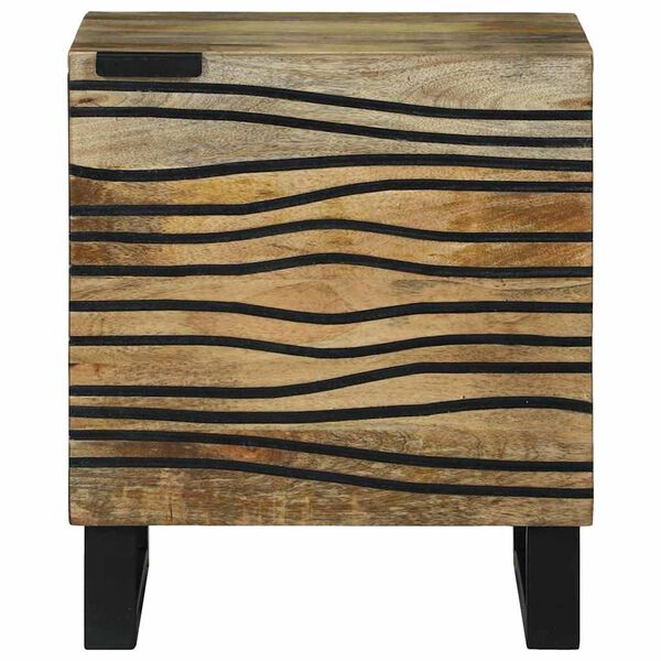 vidaXL Bedside Cabinet Brown 40 x 33 x 46 cm Solid Acacia wood