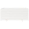 vidaXL Garden Planter White 110x60x49.5 cm Solid Wood Pine