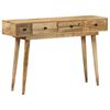 vidaXL Console Table 118x30x77 cm Solid Mango Wood